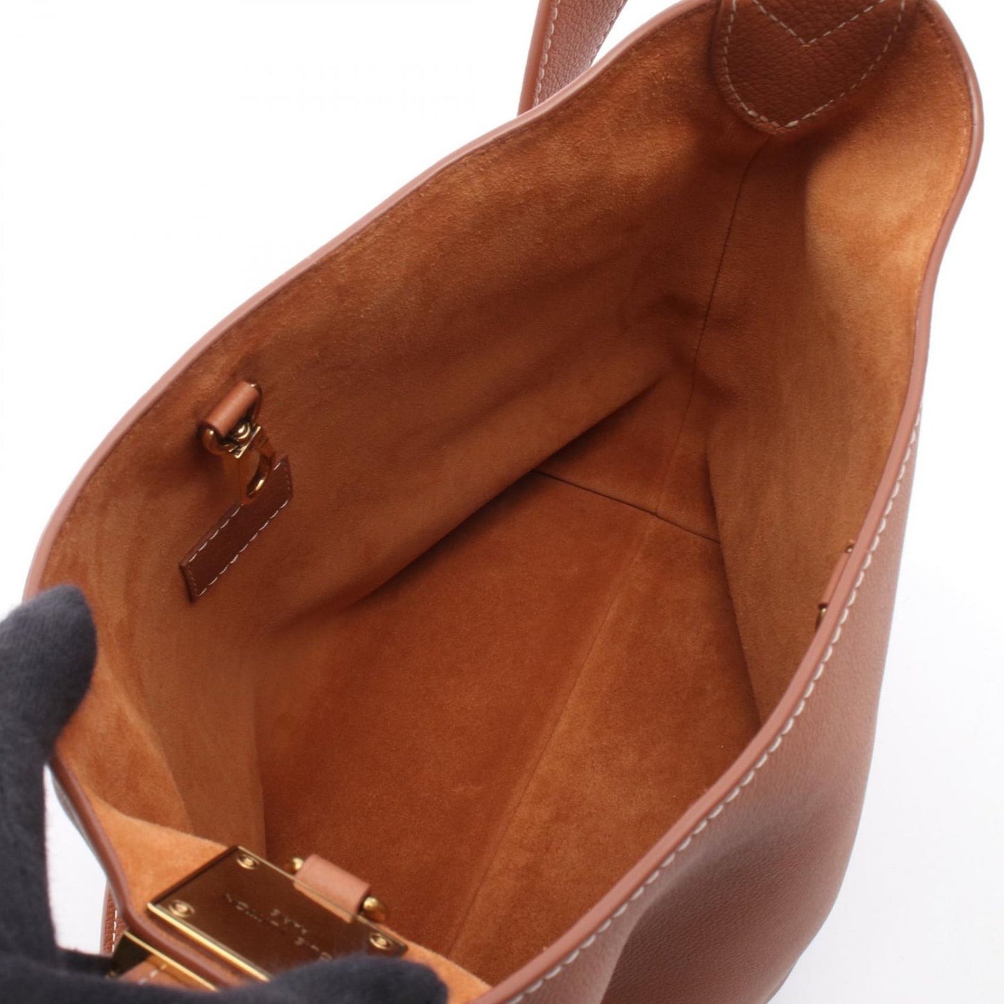 Louis Vuitton Shoulder Bag Lowkey Hobo PM Cognac Leather — view 3