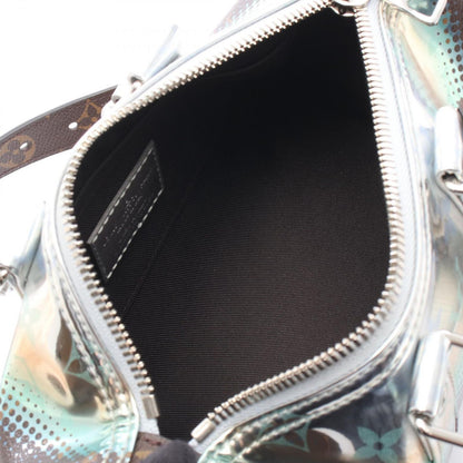Louis Vuitton Handbag Keepall Bandouliere 25 2-Way Silver Canvas — view 3