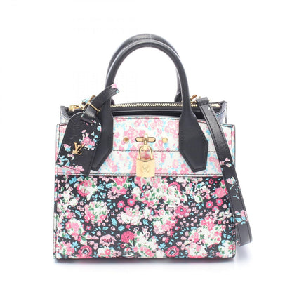 Louis Vuitton Handbag City Steamer Mini Liberty Rose 2-Way Floral Leather