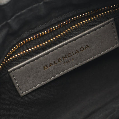 Balenciaga Shoulder Bag Metallic Edge Gray Leather Giant — view 4