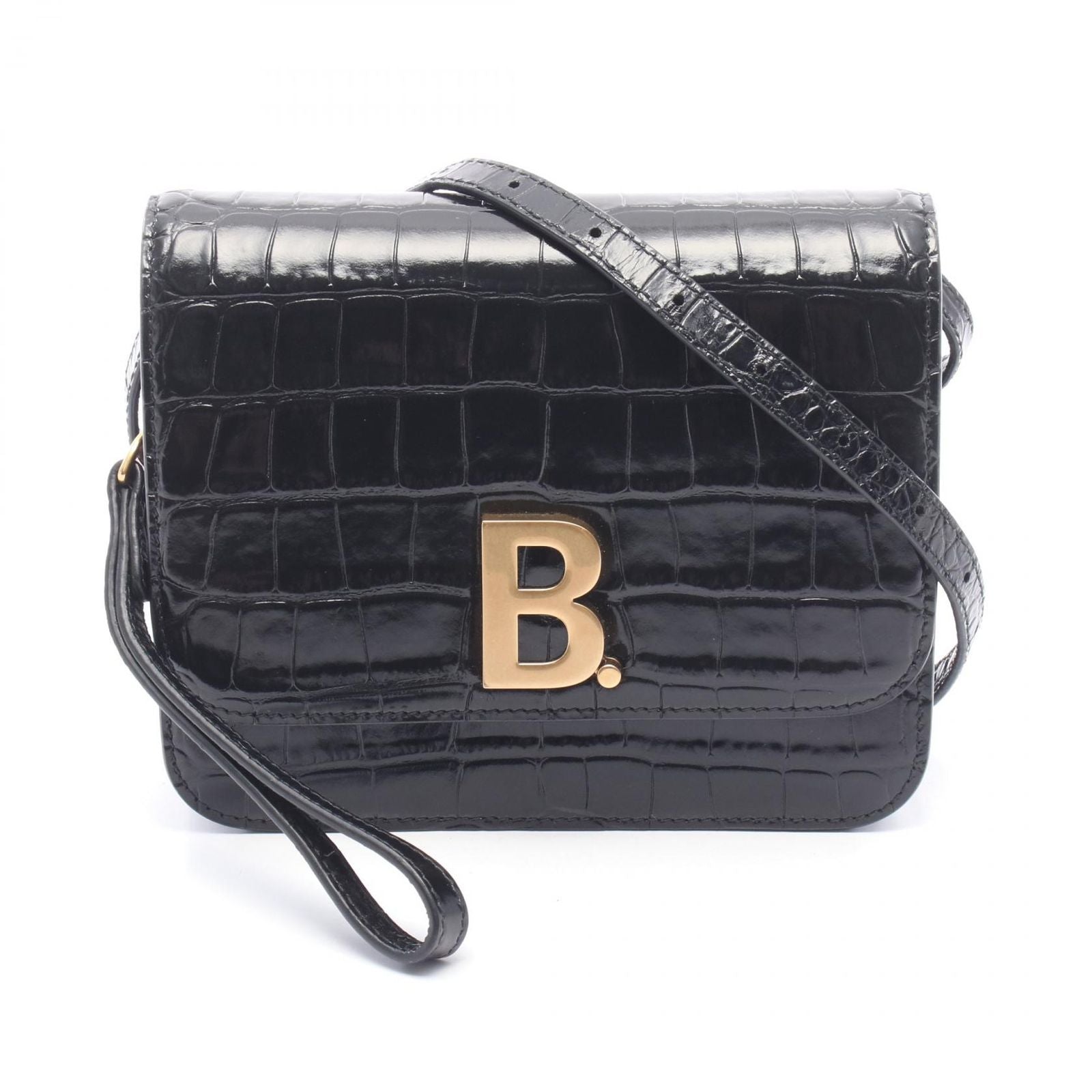 Balenciaga Shoulder Bag Bi Dot Croco