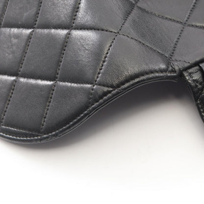 Chanel Backpack Quilted Black Lambskin Double Turnlock Chain — view 6