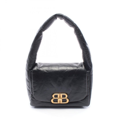 Balenciaga Shoulder Bag Monaco Black Leather Small