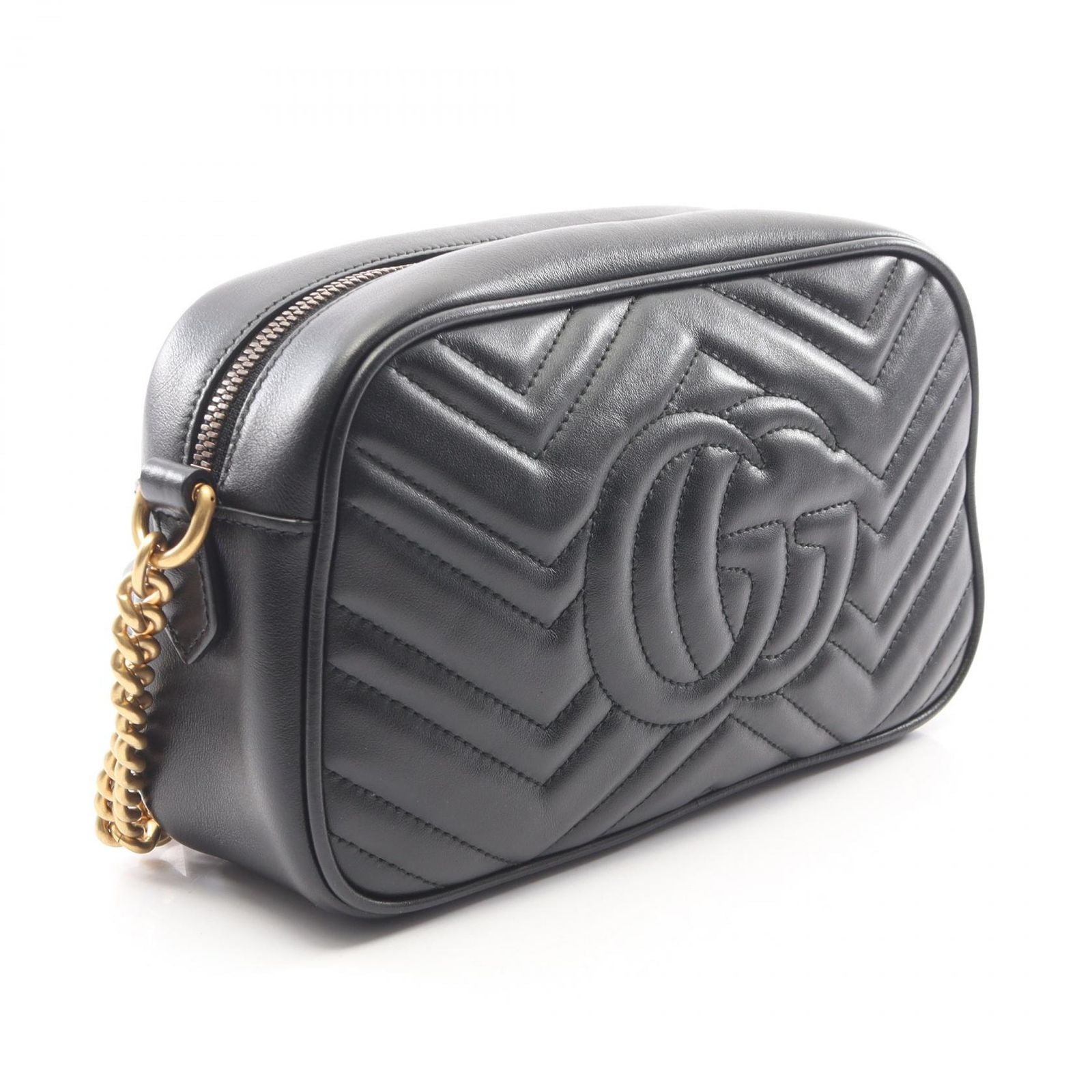 Gucci Shoulder Bag GG Marmont Black Leather — view 2