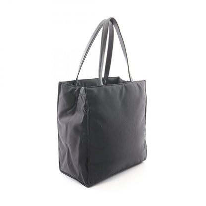 Prada Tote Re-Nylon Black Nylon Leather Triangle Logo — view 2