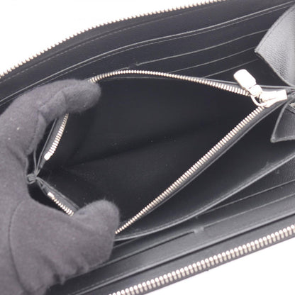 Louis Vuitton Round Wallet Zippy Organizer NM Noir Leather — view 4