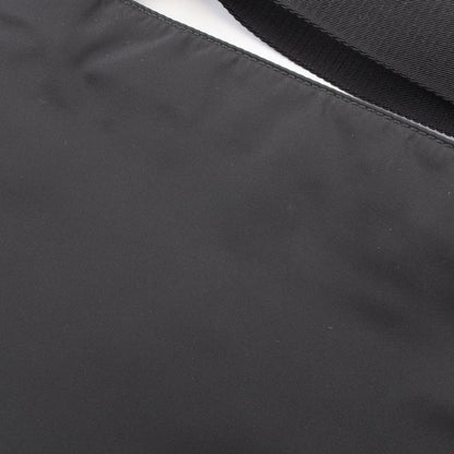 Prada Shoulder Bag Re-Nylon Black Nylon Saffiano Leather Triangle Logo — view 6