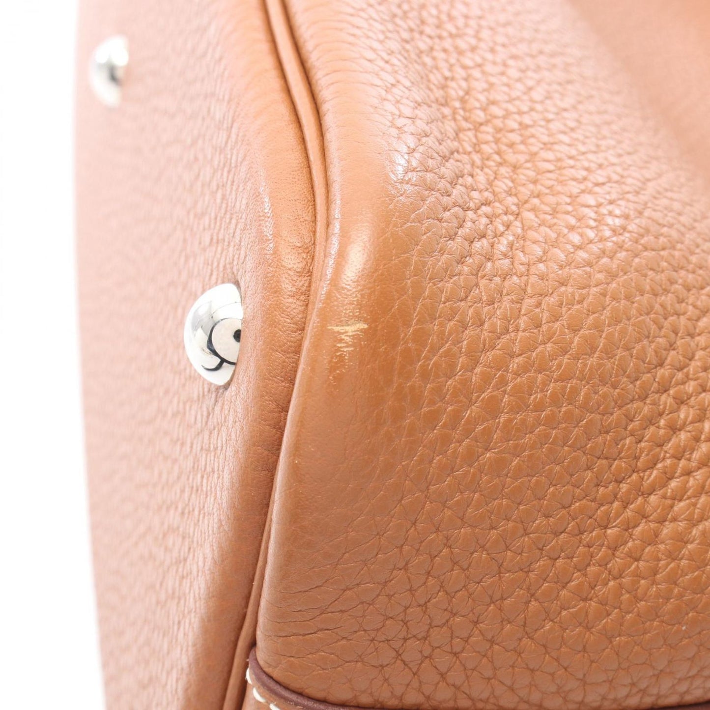 Hermes Handbag Bolide 31 2-Way Gold Leather — view 8