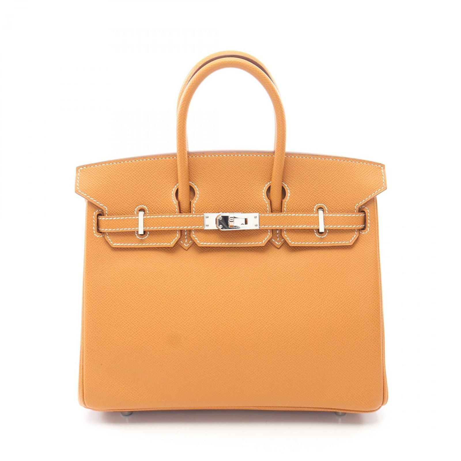 Hermes Handbag Birkin 25 Natural Leather Calf