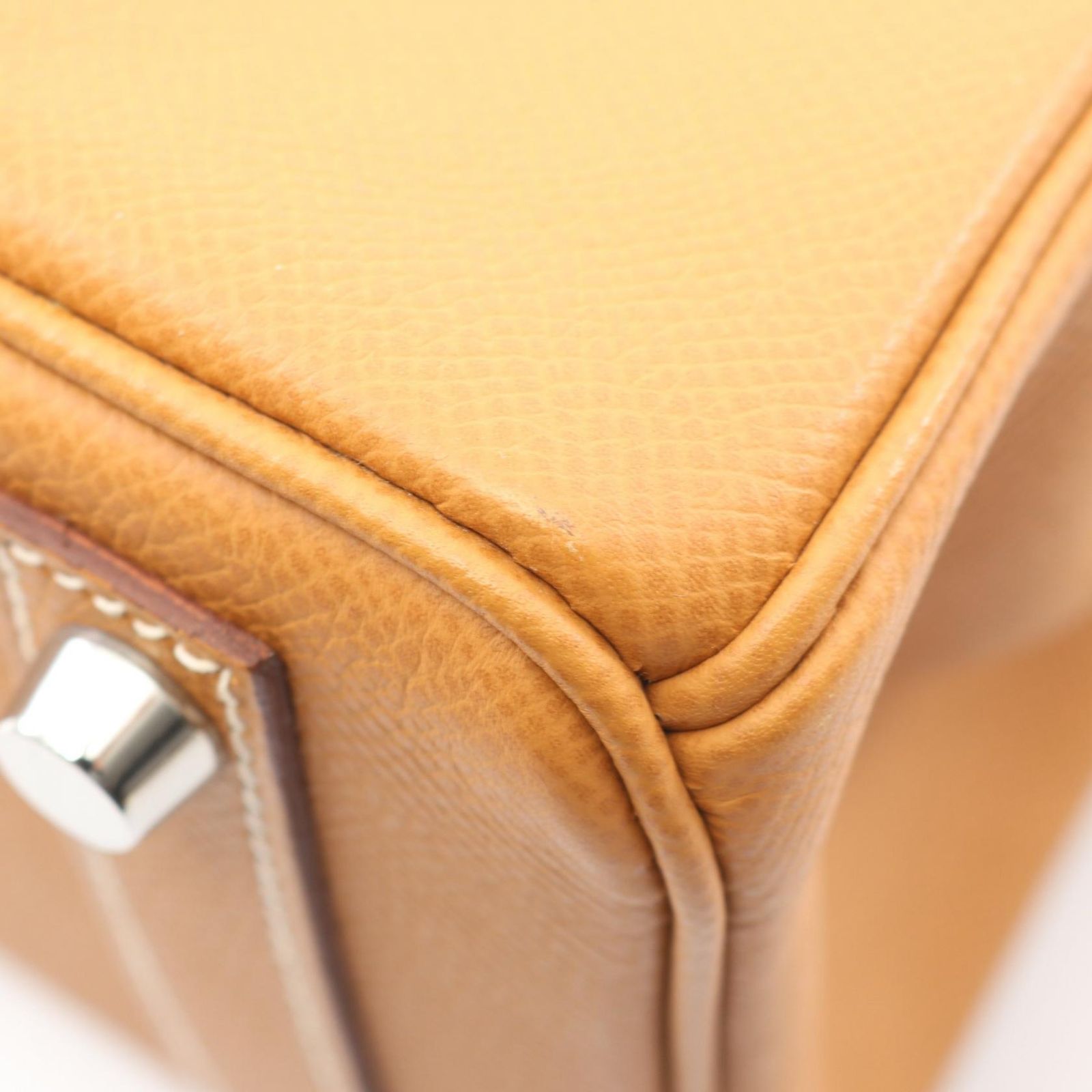 Hermes Handbag Birkin 25 Natural Leather Calf — view 9