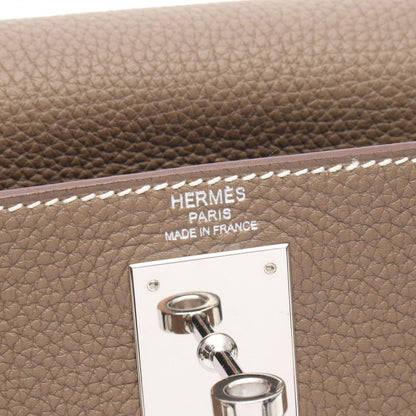 Hermes Handbag Kelly 28 Retourne 2-Way Etoupe Leather — view 4