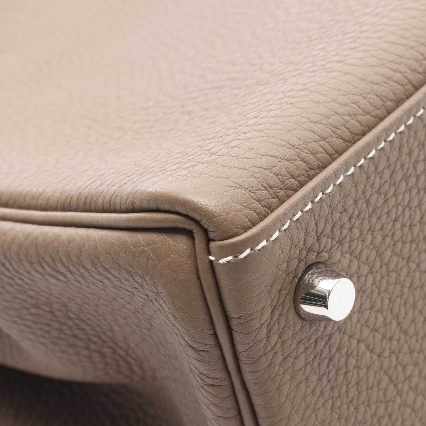 Hermes Handbag Kelly 28 Retourne 2-Way Etoupe Leather — view 8