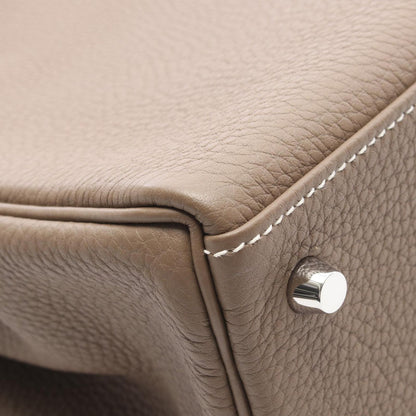 Hermes Handbag Kelly 28 Retourne 2-Way Etoupe Leather — view 8