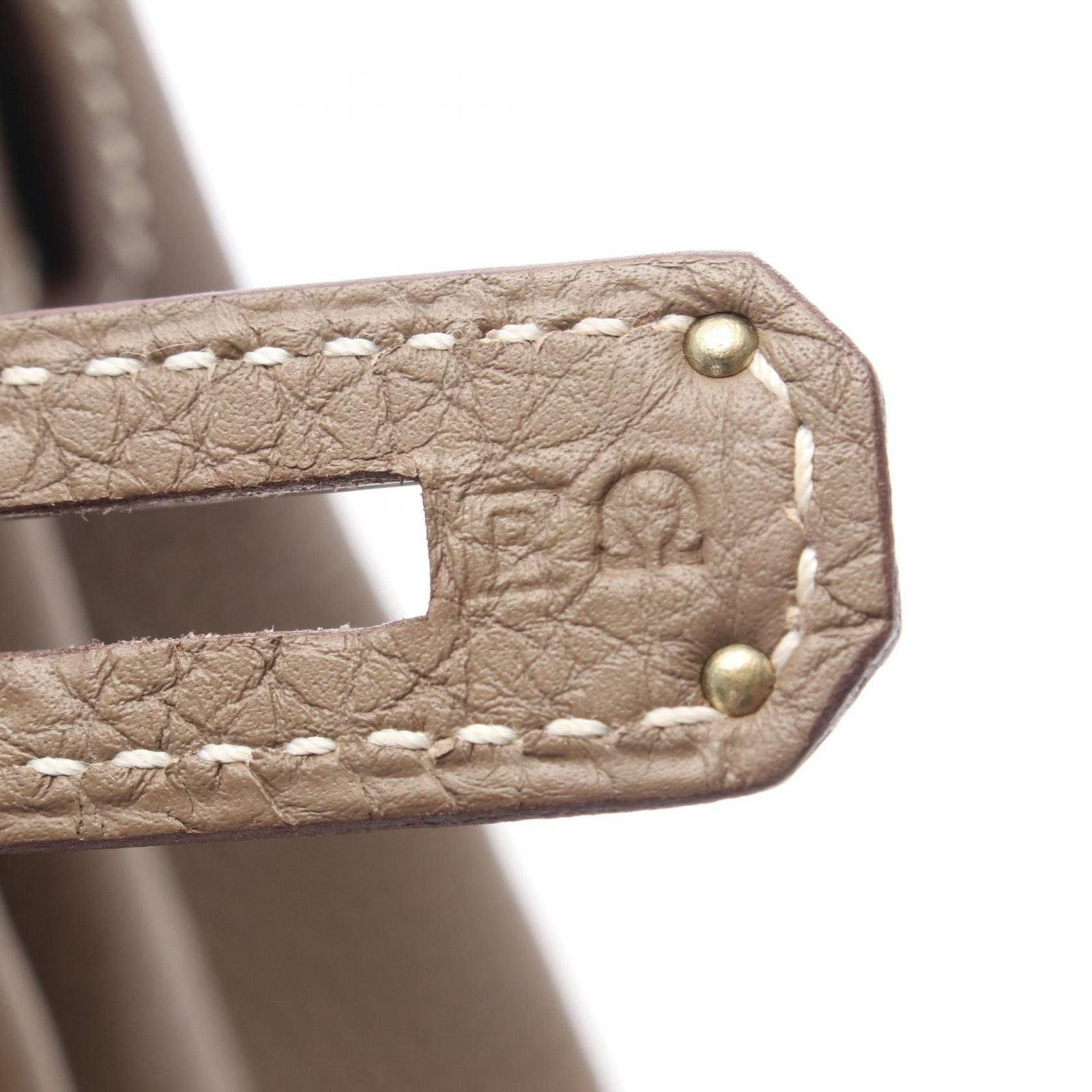 Hermes Handbag Kelly 28 Retourne 2-Way Etoupe Leather — view 5