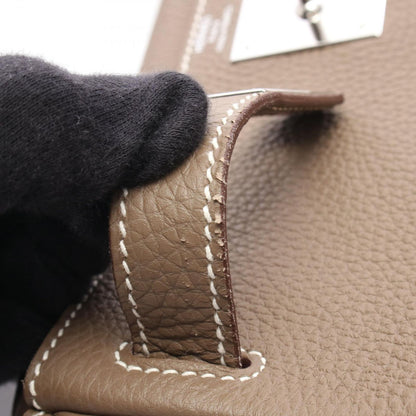 Hermes Handbag Kelly 28 Retourne 2-Way Etoupe Leather — view 7