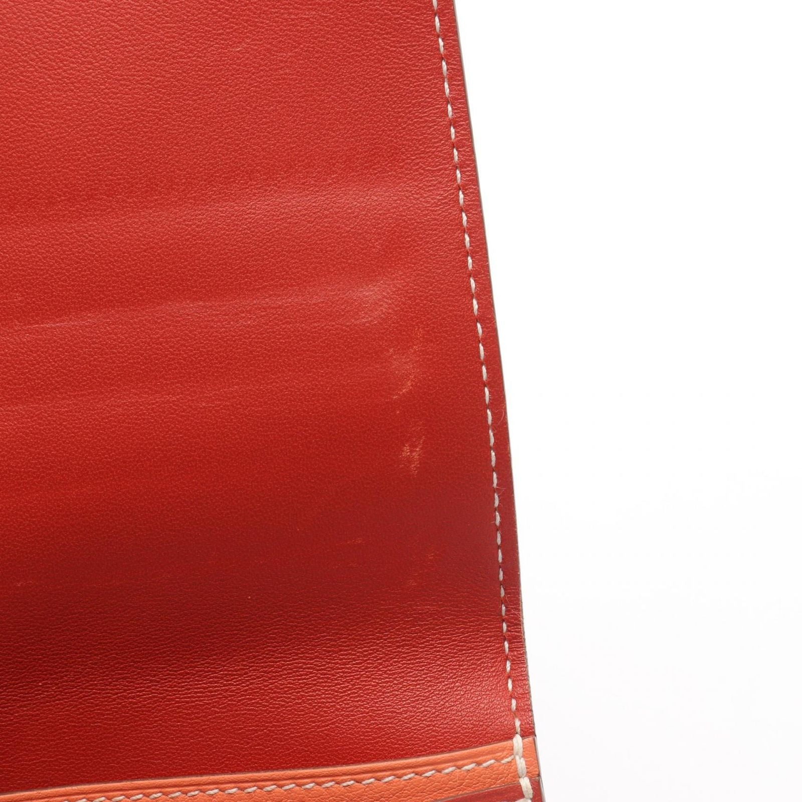 Hermes Bifold Wallet Dogon Long Sanguine Vert Clair Leather Calf — view 7