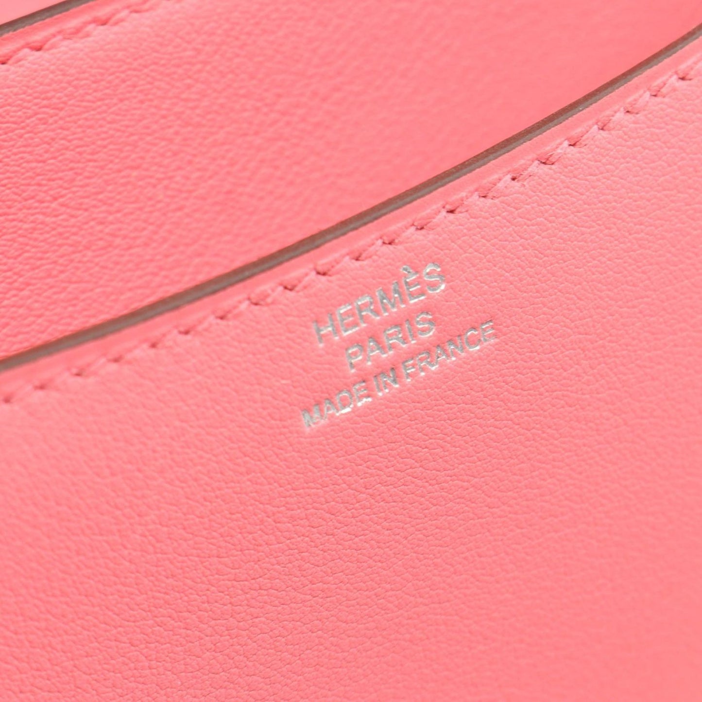 Hermes Shoulder Bag Constance 3 Mini Rose Azalea Leather Calf — view 4