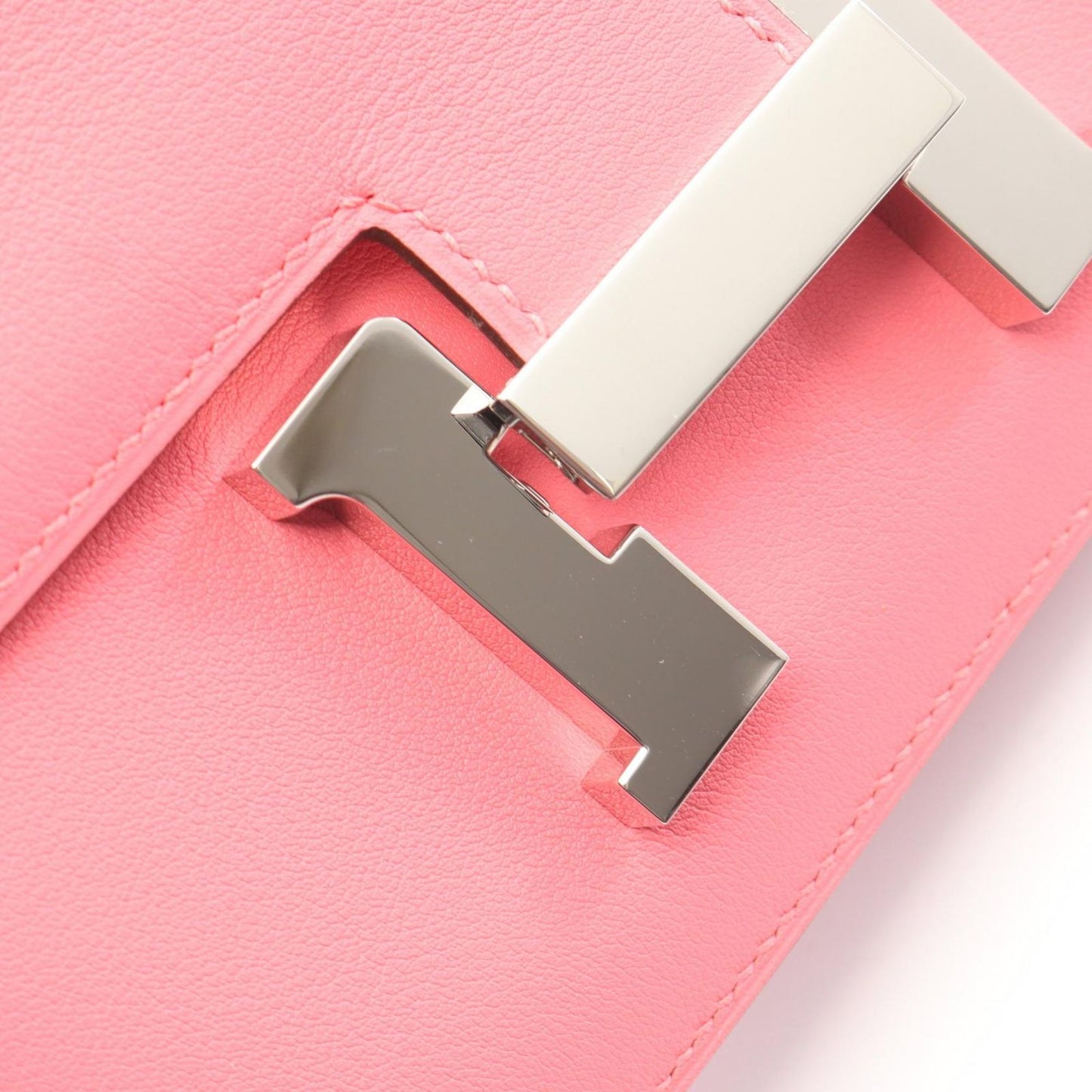 Hermes Shoulder Bag Constance 3 Mini Rose Azalea Leather Calf — view 6