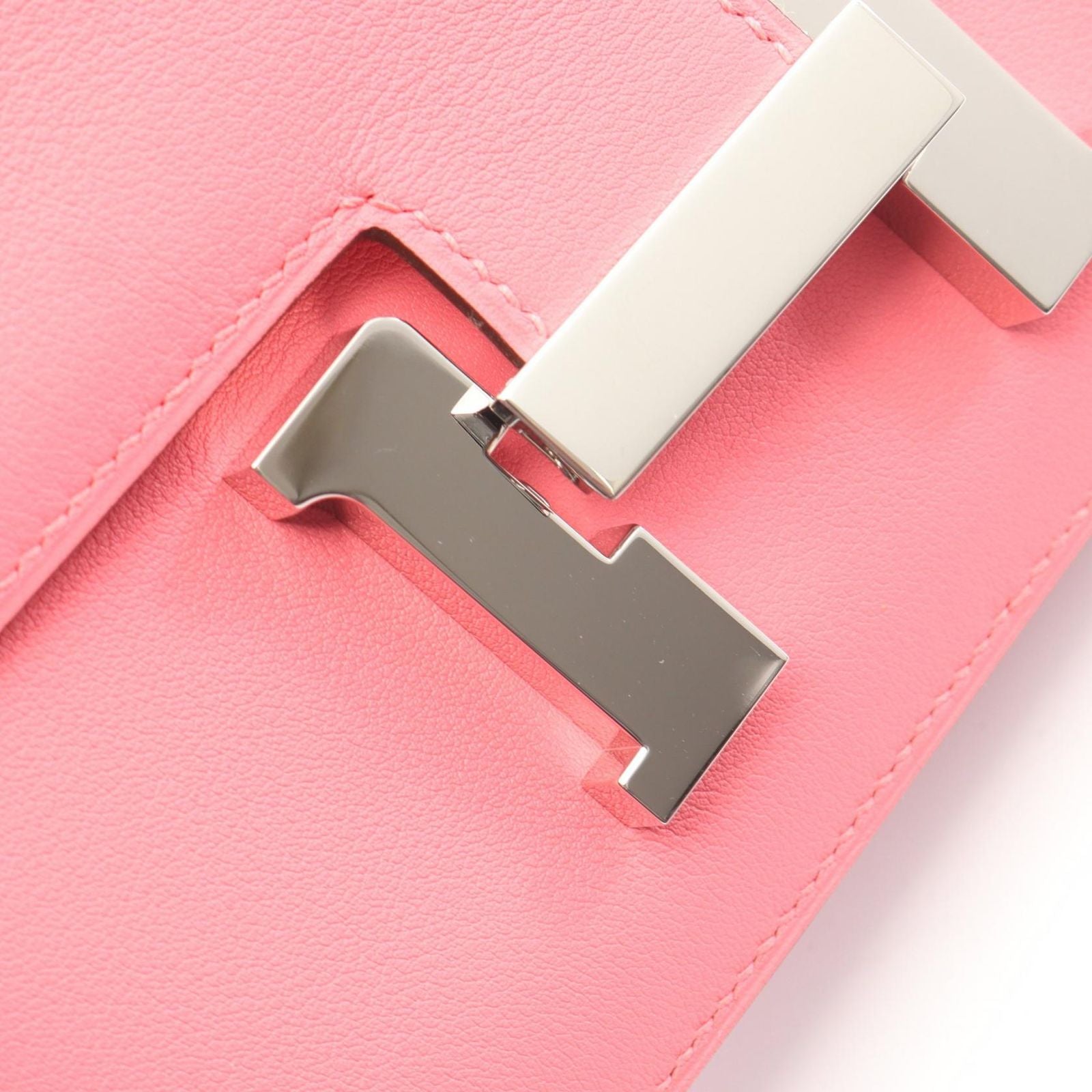Hermes Shoulder Bag Constance 3 Mini Rose Azalea Leather Calf — view 6