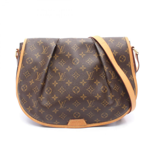 Louis Vuitton Shoulder Bag Menilmontant MM Canvas Leather