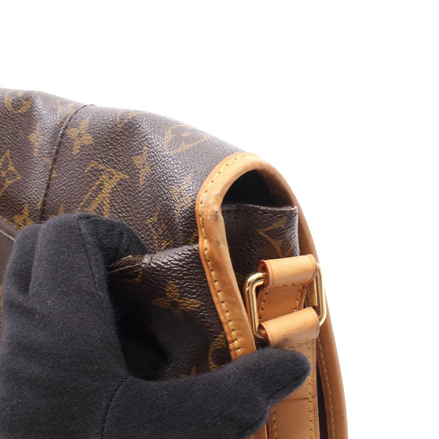 Louis Vuitton Shoulder Bag Menilmontant MM Canvas Leather — view 7