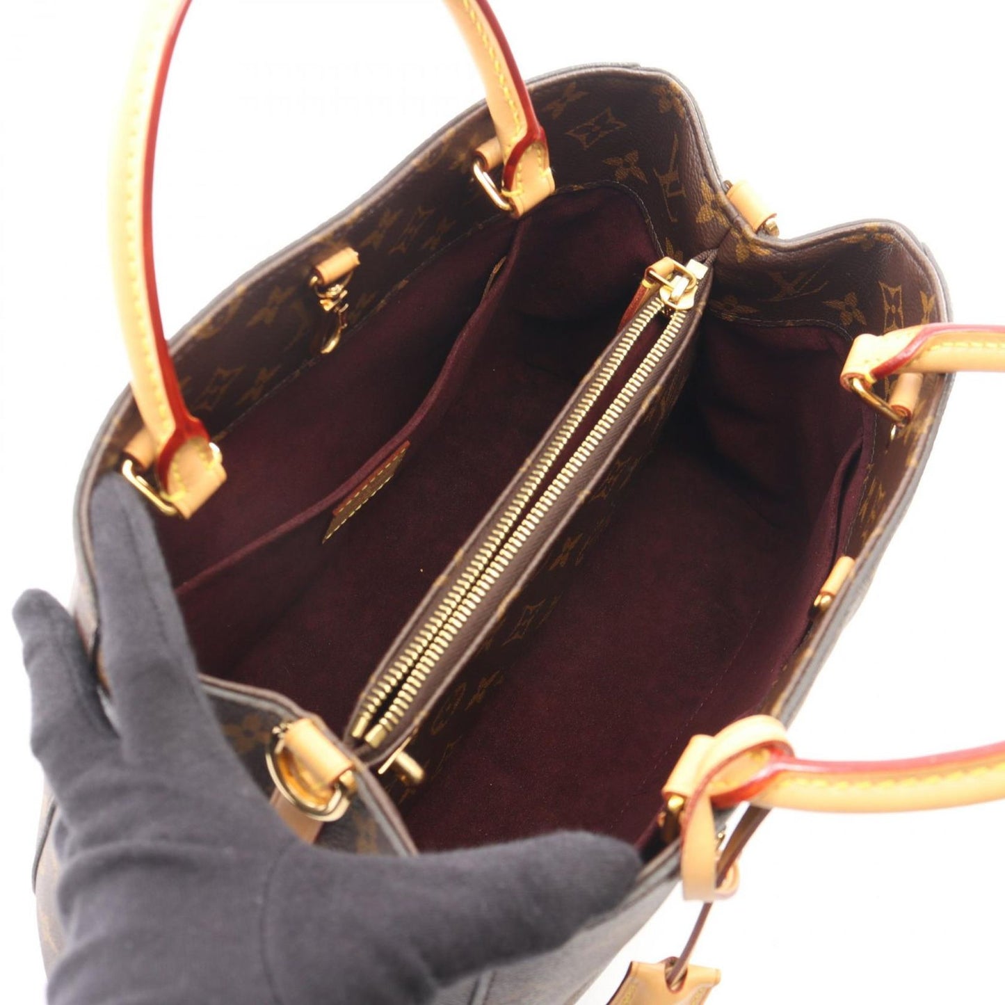 Louis Vuitton Handbag Montaigne BB 2-Way Canvas Leather MM — view 3