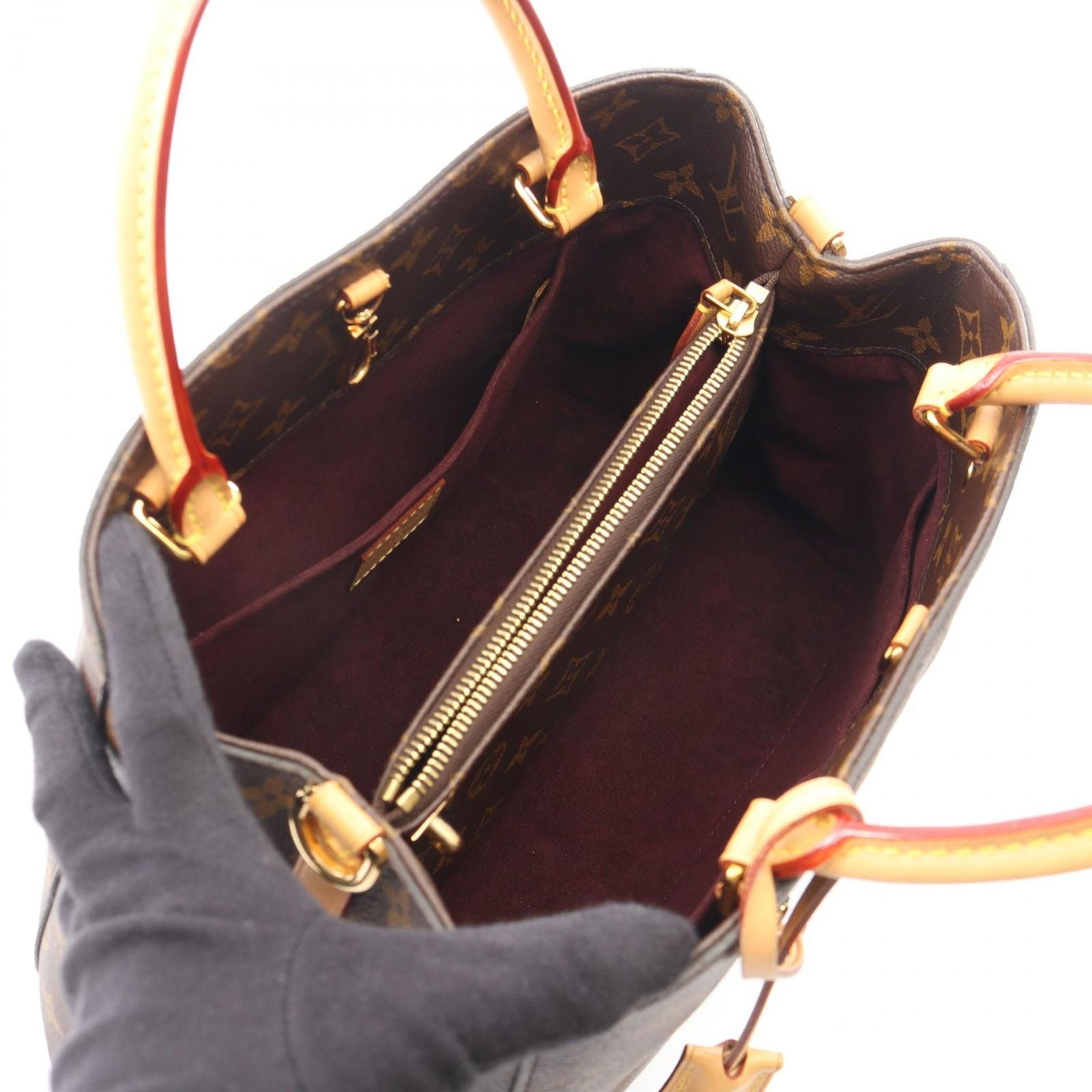 Louis Vuitton Handbag Montaigne BB 2-Way Canvas Leather MM — view 3