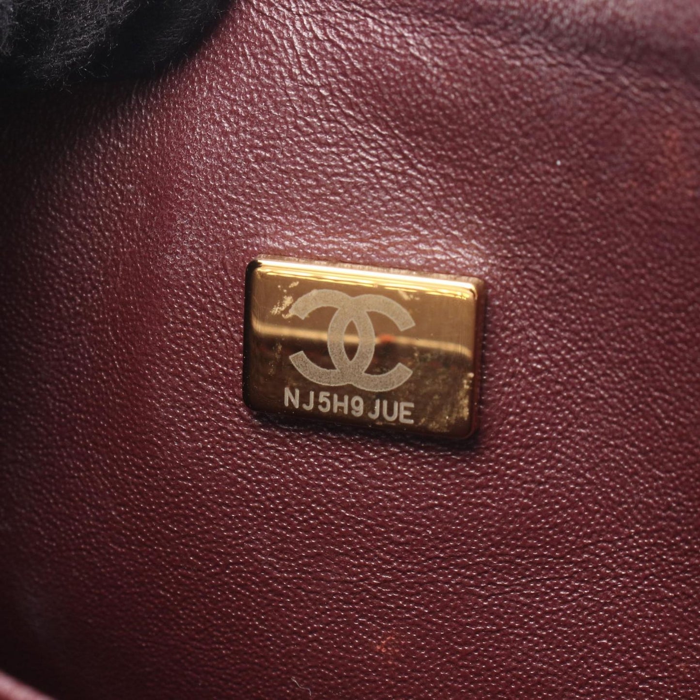 Chanel Shoulder Bag Quilted Double Flap Black Caviar Leather Chain — view 5