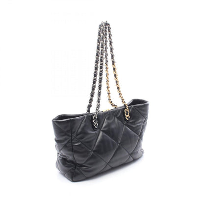 Chanel Tote 19 Quilted Black Leather Chain — view 2