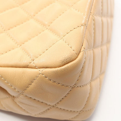 Chanel Shoulder Bag Quilted Beige Lambskin Mini Chain — view 9