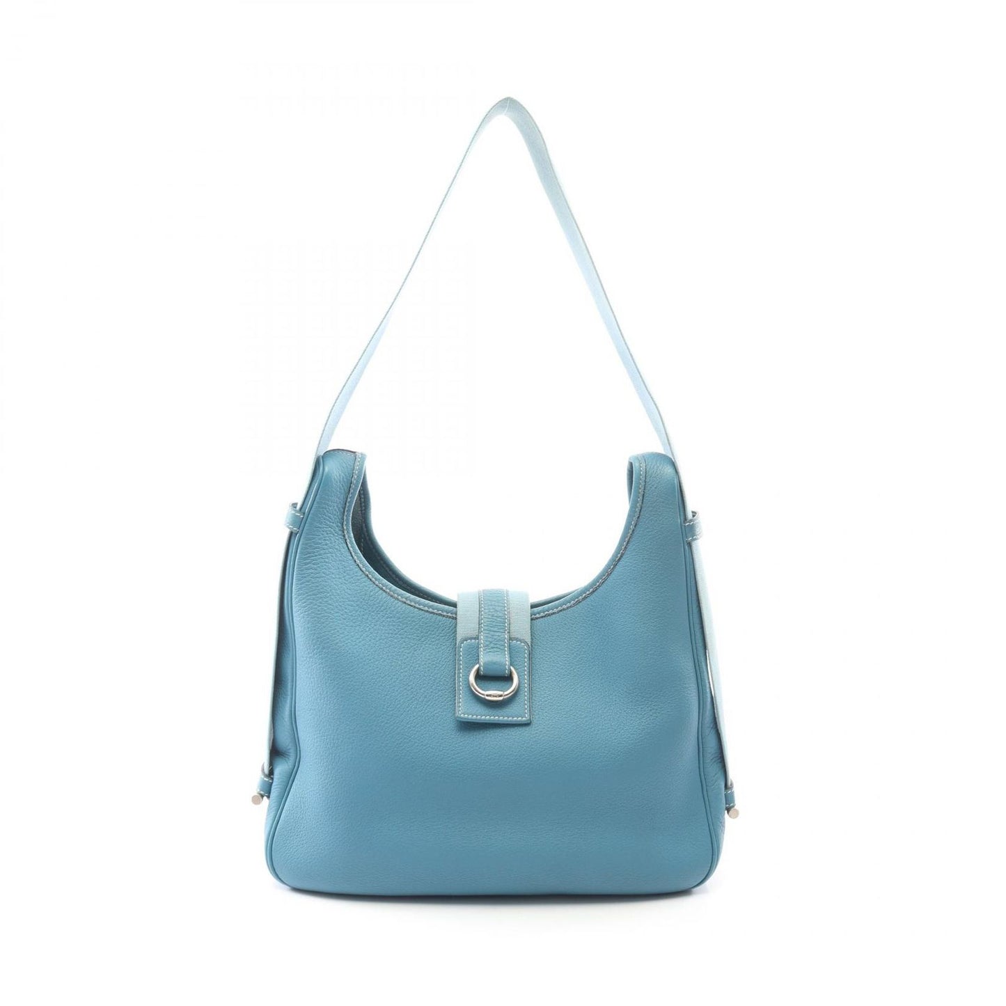 Hermes Shoulder Bag Saco Blue Jean Leather