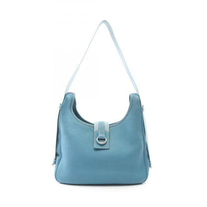 Hermes Shoulder Bag Saco Blue Jean Leather