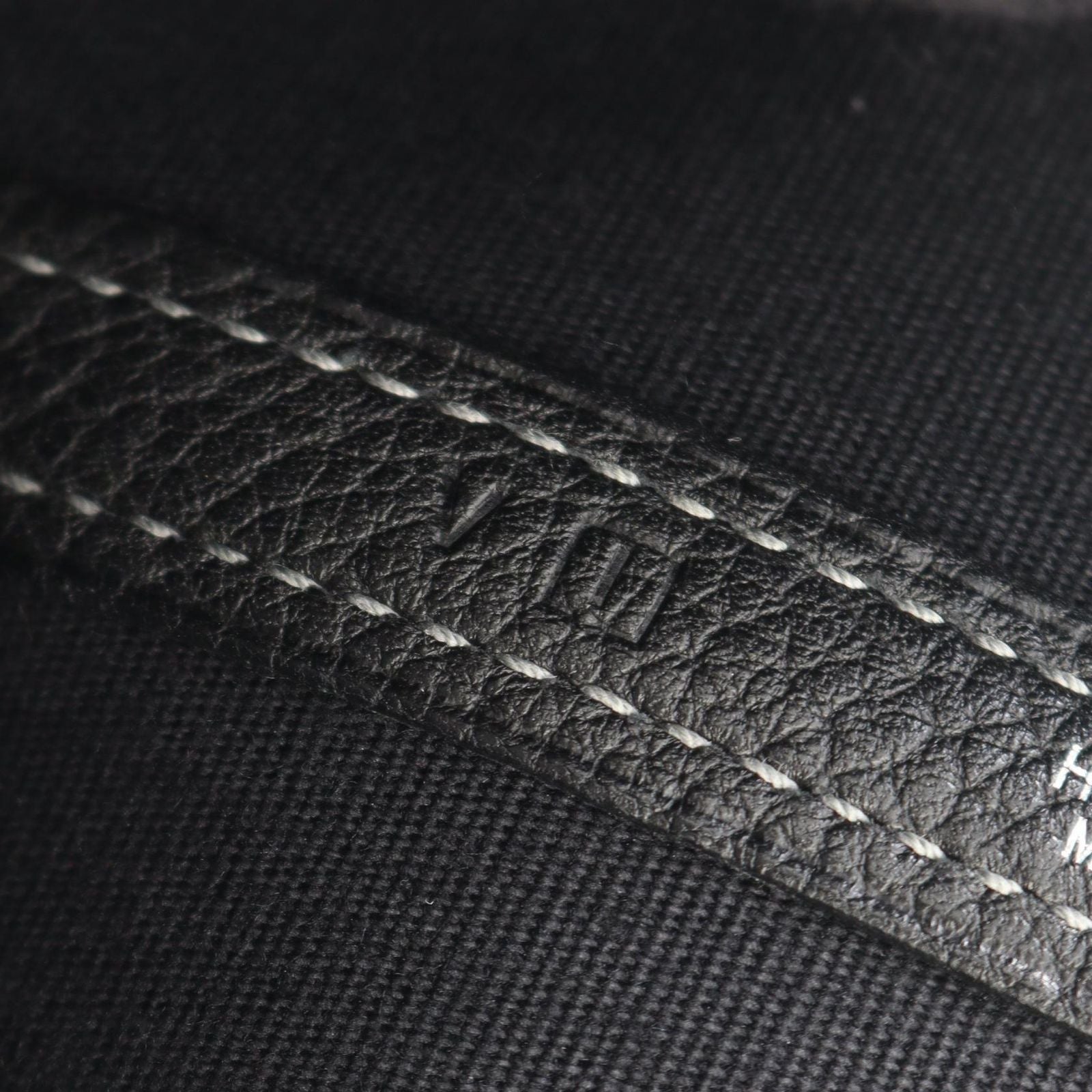 Hermes Tote Garden Party PM Black Canvas Leather — view 5