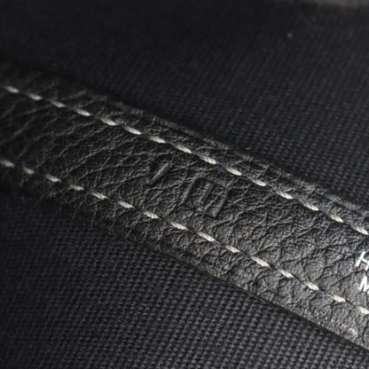 Hermes Tote Garden Party PM Black Canvas Leather — view 5