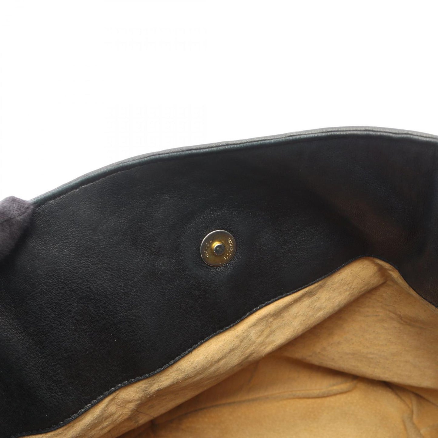 Bottega Veneta Shoulder Bag Intrecciato Drawstring Black Leather — view 6