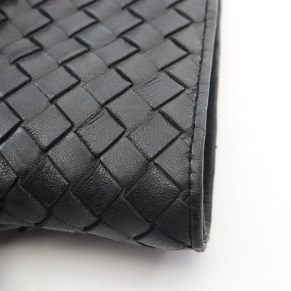 Bottega Veneta Shoulder Bag Intrecciato Drawstring Black Leather — view 8