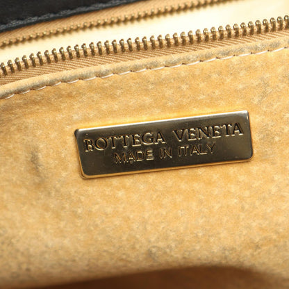 Bottega Veneta Shoulder Bag Intrecciato Drawstring Black Leather — view 4