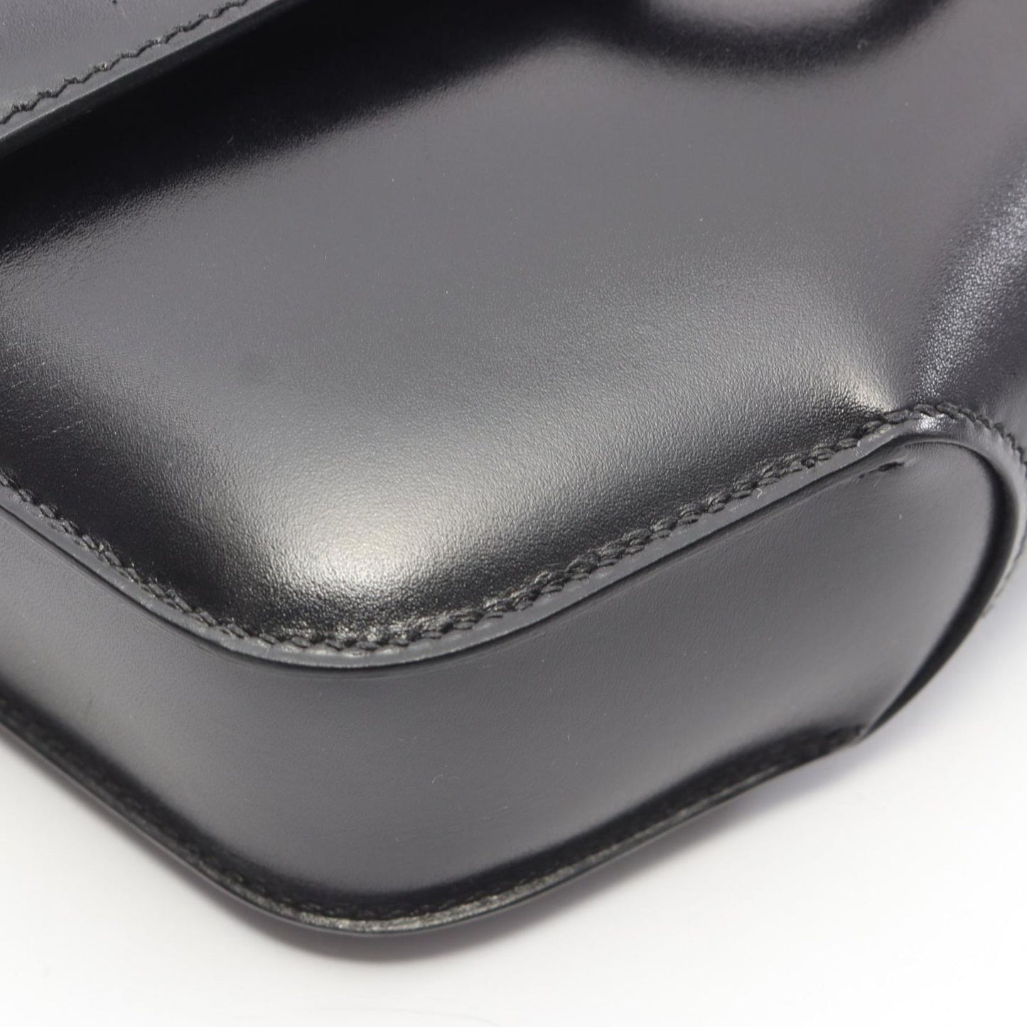 Hermes Shoulder Bag Cherche Midi 25 Black Calf — view 8