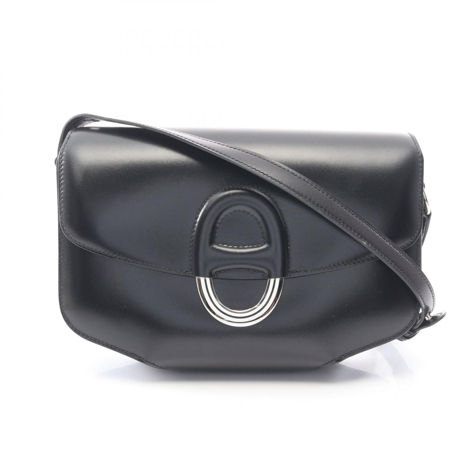Hermes Shoulder Bag Cherche Midi 25 Black Calf
