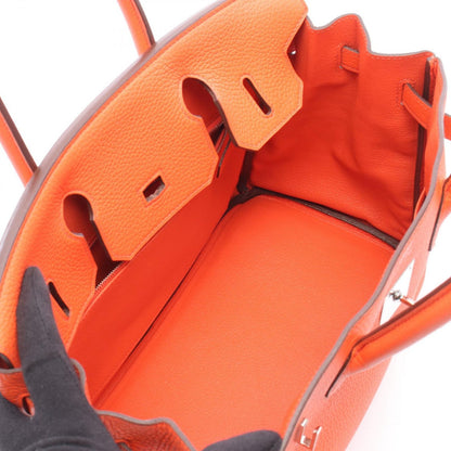 Hermes Handbag Birkin 30 Orange Poppy Leather — view 3