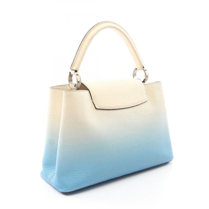 Louis Vuitton Handbag Capucines MM 2-Way Blue White Leather — view 2