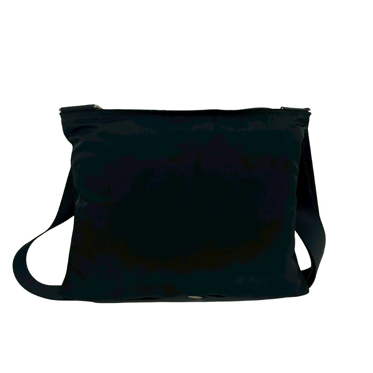 Prada Nylon Leather Shoulder Bag Crossbody Pochette Black — view 3