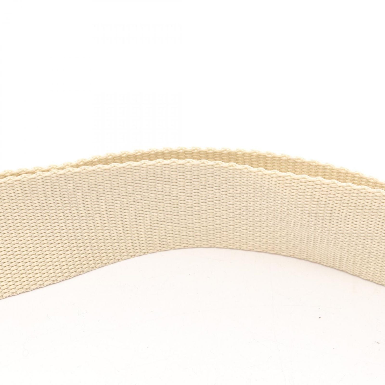 Prada Shoulder Bag Triangle Plate Beige White Nylon Leather — view 6