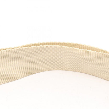 Prada Shoulder Bag Triangle Plate Beige White Nylon Leather — view 6