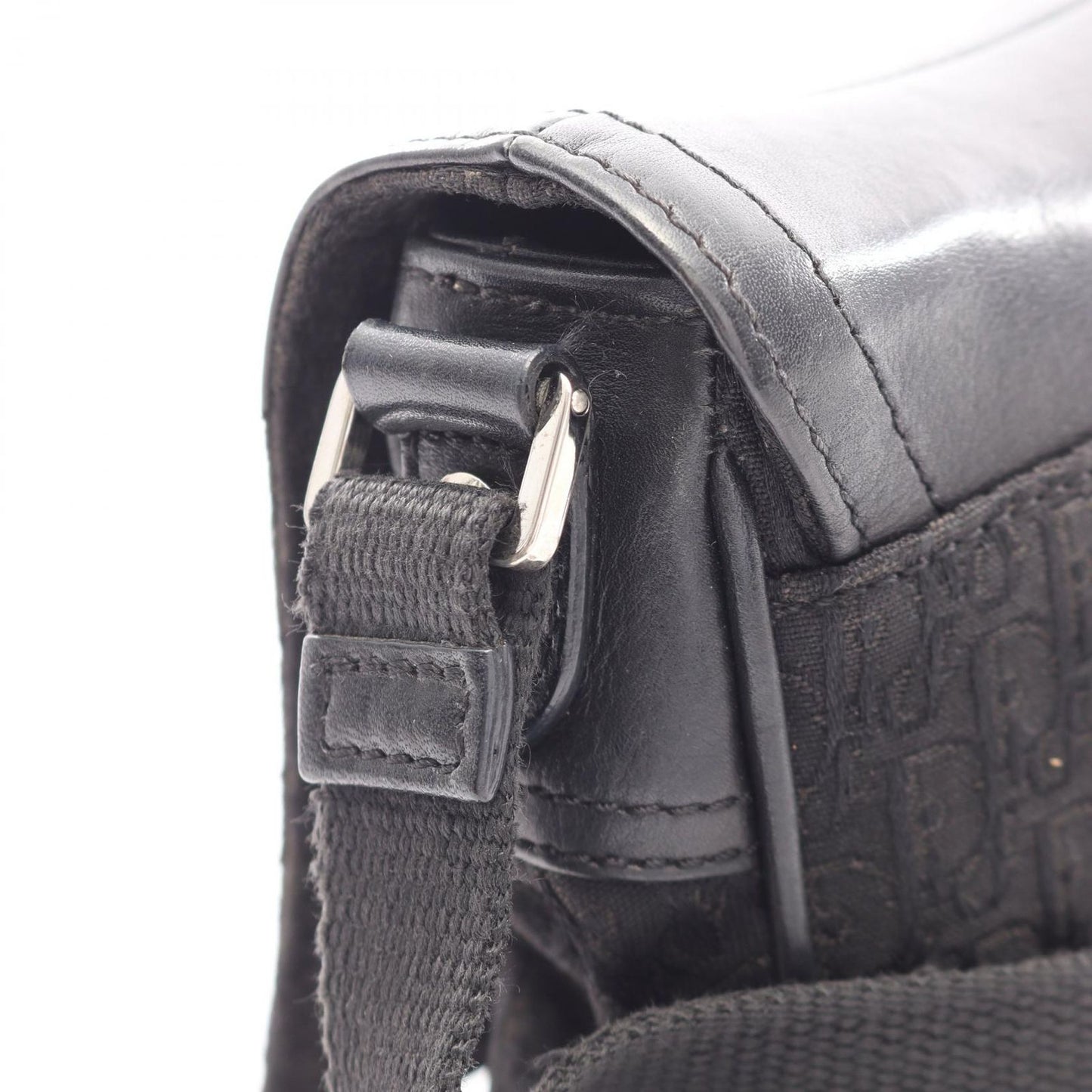 Dior Shoulder Bag Street Chic Trotter Black Canvas Leather — view 6
