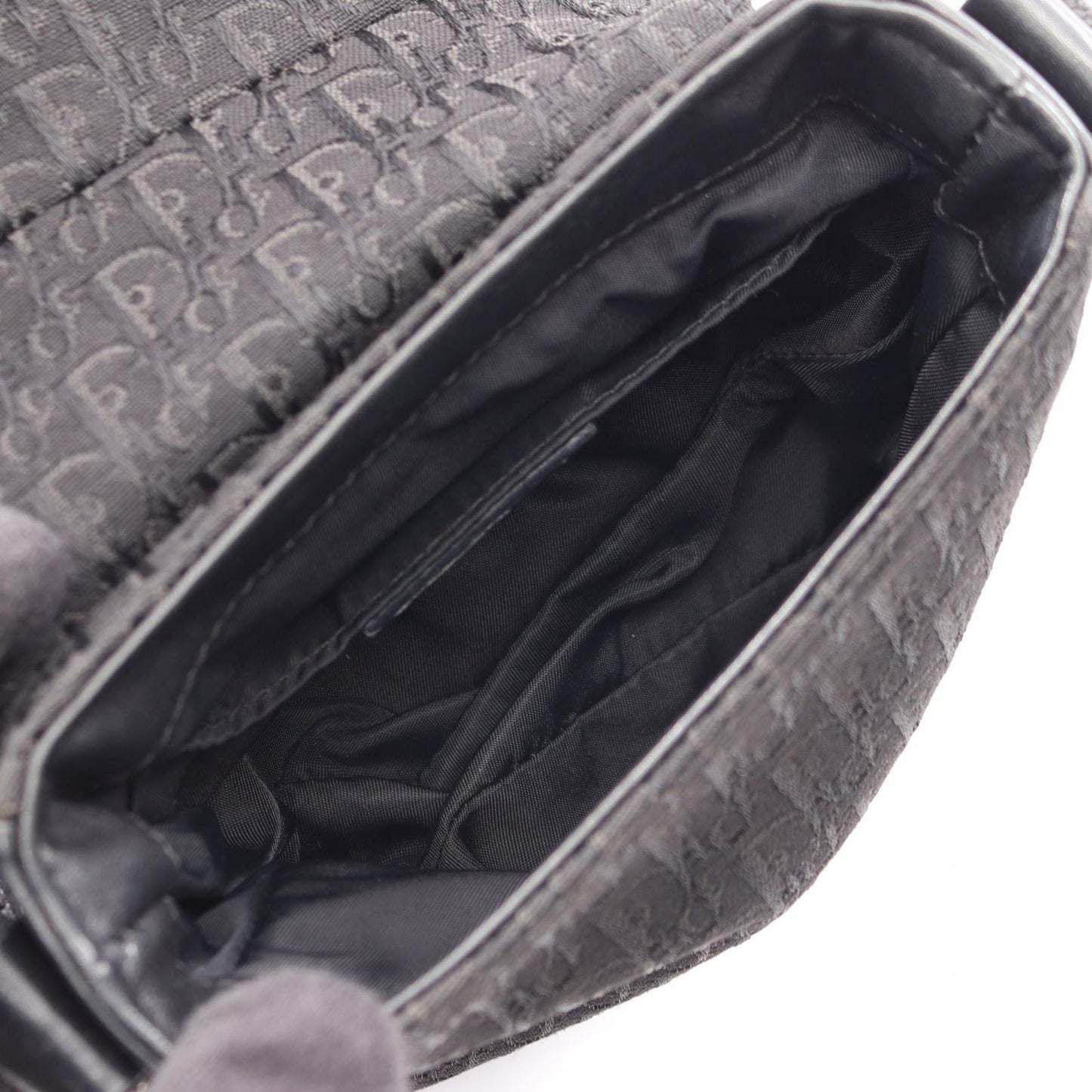 Dior Shoulder Bag Street Chic Trotter Black Canvas Leather — view 3