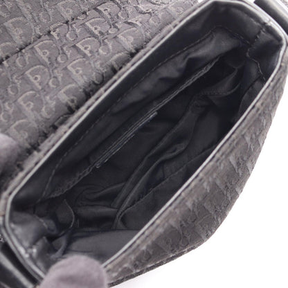 Dior Shoulder Bag Street Chic Trotter Black Canvas Leather — view 3