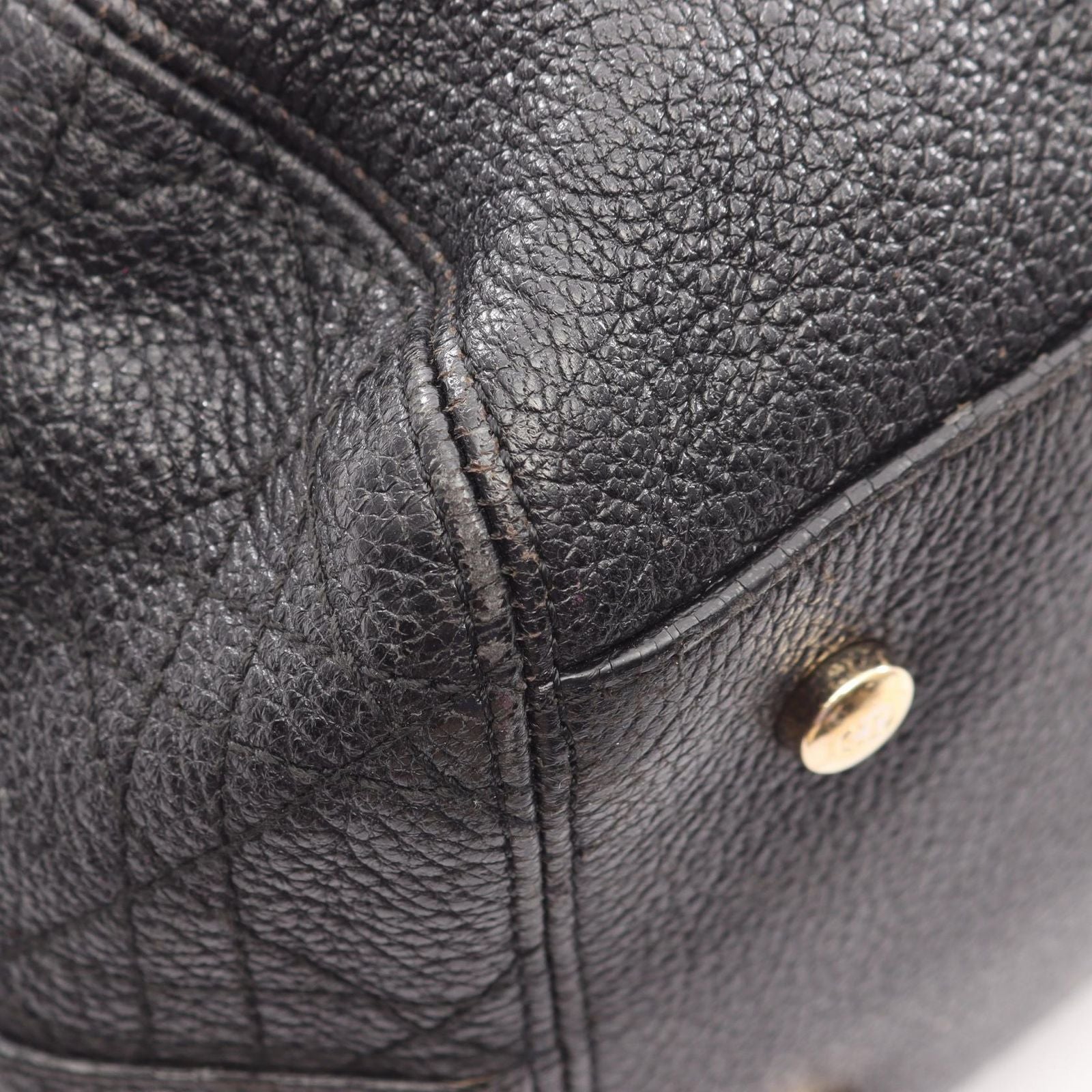 Dior Tote Cannage Black Leather Hand — view 7