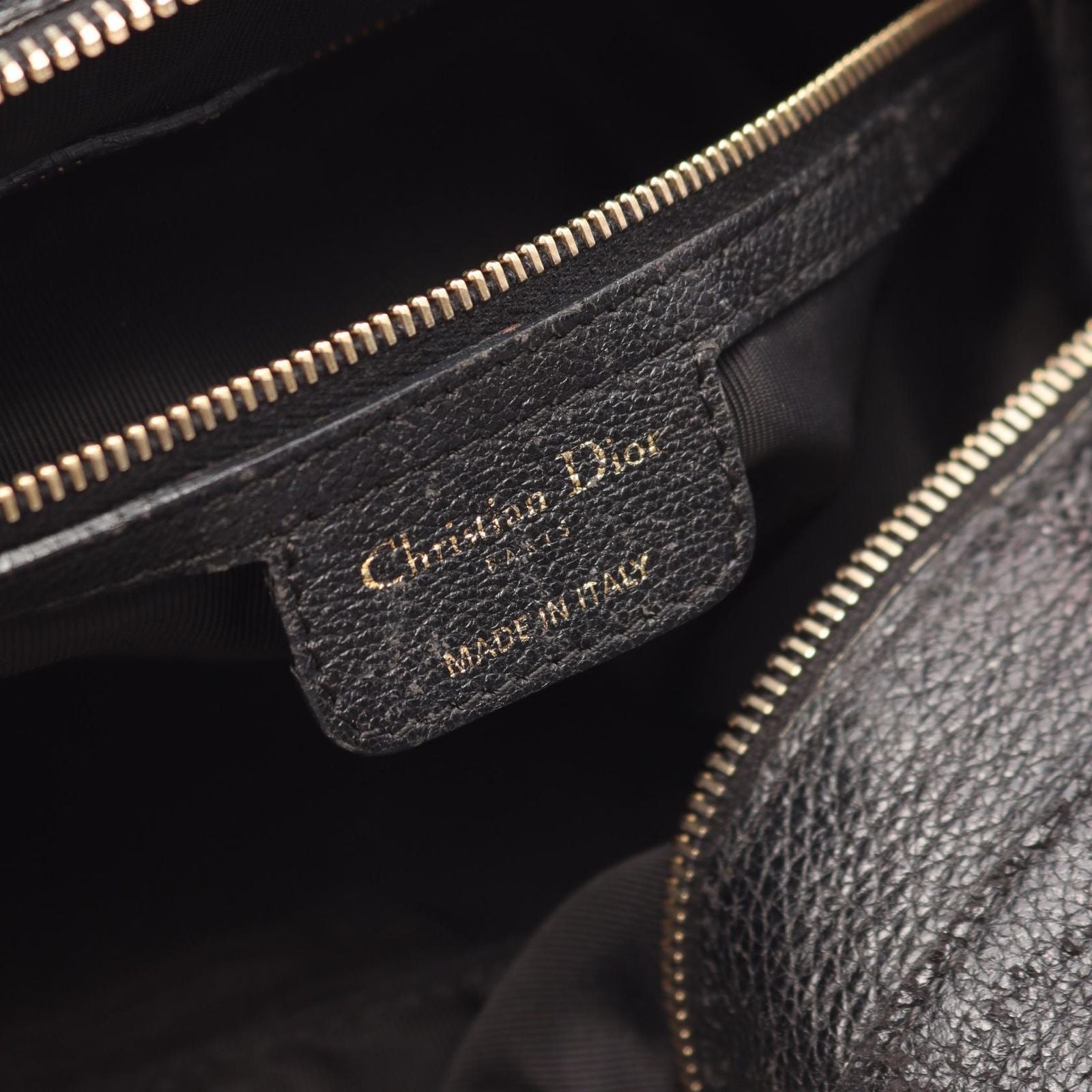 Dior Tote Cannage Black Leather Hand — view 4
