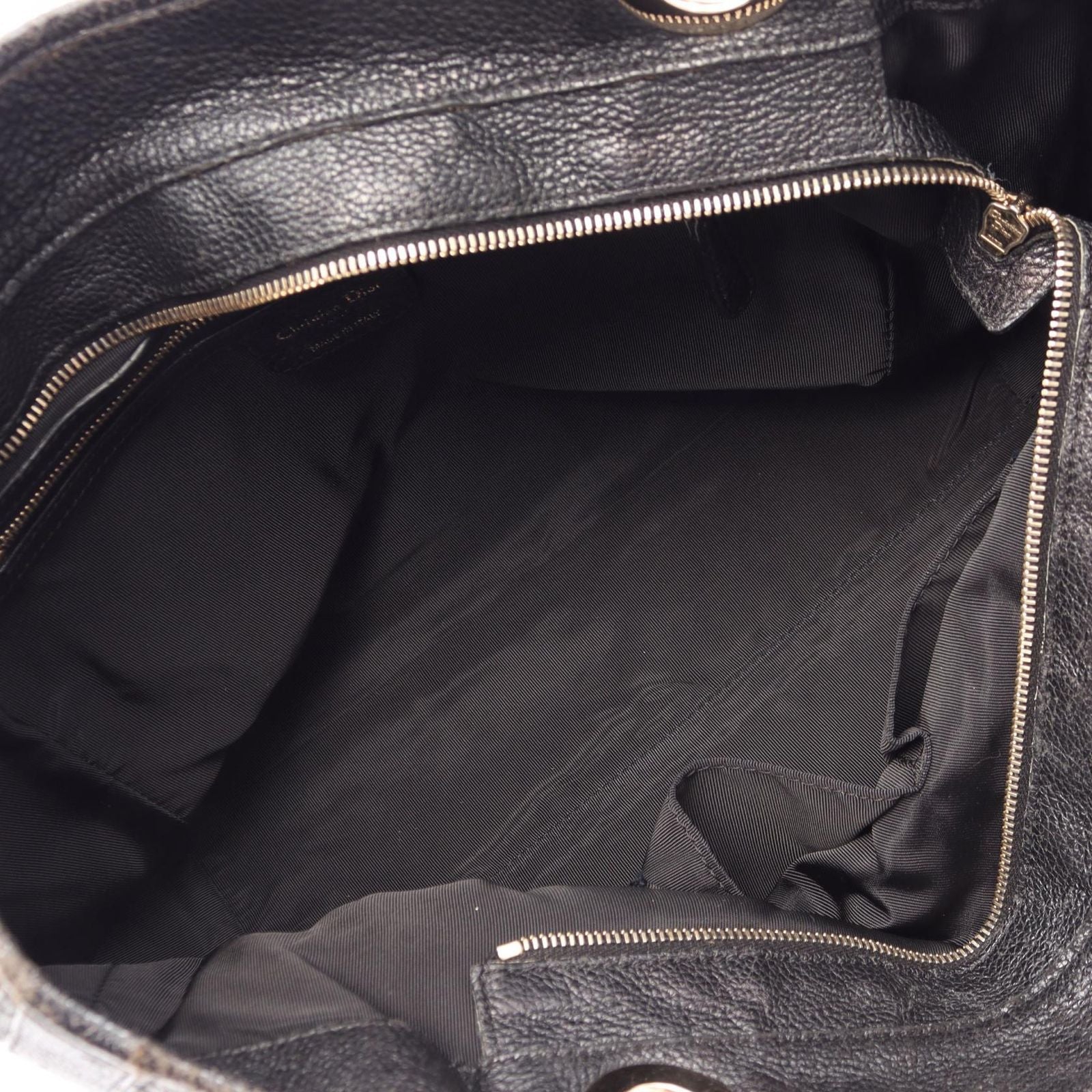 Dior Tote Cannage Black Leather Hand — view 3
